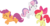 Size: 5878x3000 | Tagged: safe, artist:cloudy glow, artist:parclytaxel, apple bloom, scootaloo, sweetie belle, earth pony, pegasus, pony, unicorn, g4, the break up breakdown, .ai available, bow, cute, cutealoo, cutie mark, cutie mark crusaders, diasweetes, eyes closed, female, filly, hair bow, open mouth, simple background, the cmc's cutie marks, transparent background, vector