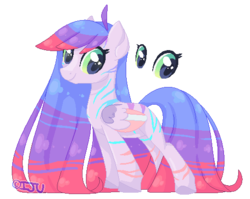 Size: 509x405 | Tagged: safe, artist:drunkencoffee, oc, oc only, pegasus, pony, colored wings, female, mare, multicolored wings, simple background, solo, transparent background