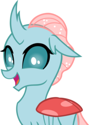 Size: 4385x6134 | Tagged: safe, artist:andoanimalia, ocellus, changedling, changeling, g4, school daze, absurd resolution, cute, cuteling, diaocelles, female, happy, open mouth, simple background, smiling, solo, transparent background, vector