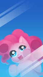 Size: 1080x1920 | Tagged: dead source, safe, artist:spooo, pinkie pie, earth pony, pony, g4, female, mare, open mouth, solo