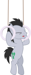 Size: 4000x9510 | Tagged: safe, artist:chainchomp2, lucky clover, earth pony, pony, equestria games (episode), g4, absurd resolution, background pony, exercise, eyes closed, male, simple background, solo, stallion, transparent background, vector