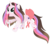 Size: 581x516 | Tagged: safe, artist:cindystarlight, oc, oc only, oc:cindy, pony, unicorn, bow, female, mare, rainbow power, simple background, solo, tail bow, transparent background