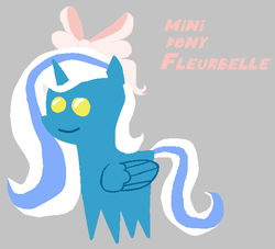 Size: 599x543 | Tagged: safe, artist:isaac_pony, oc, oc only, oc:fleurbelle, alicorn, pony, adorabelle, adorable face, alicorn oc, blue coat, bow, clothes, cute, female, folded wings, gray background, hair bow, happy, long hair, long mane, long tail, mare, pointy ponies, ribbon, simple background, smiling, solo, wings, yellow eyes