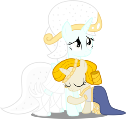 Size: 10109x9510 | Tagged: safe, artist:atomicmillennial, oc, oc only, oc:elysium, oc:europa, alicorn, pony, g4, absurd resolution, alicorn oc, clothes, dress, duo, female, filly, mare, simple background, transparent background