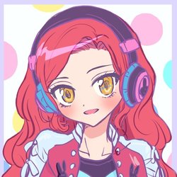 Size: 600x600 | Tagged: safe, sunset shimmer, human, equestria girls, g4, anime, female, headphones, humanized, looking at you, solo, かわいいおんなのこメーカー