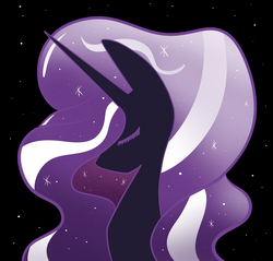 Size: 1280x1222 | Tagged: safe, artist:typhwosion, nightmare rarity, rarity, pony, g4, spoiler:comic, bust, eyes closed, female, mare, portrait, profile, solo