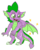 Size: 697x879 | Tagged: safe, artist:cordearcoiris, spike, dragon, g4, cute, male, open mouth, simple background, solo, spikabetes, transparent background, winged spike, wings