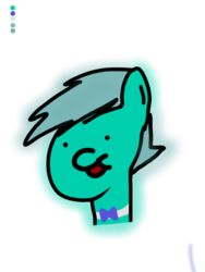 Size: 768x1024 | Tagged: safe, artist:spaghettido, oc, oc only, oc:frost spark, pony, bowtie, derp, derp face, simple, solo