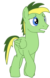 Size: 372x582 | Tagged: safe, artist:didgereethebrony, oc, oc only, oc:didgeree, pegasus, pony, blue eyes, male, reupload, solo, stallion, updated, updated design