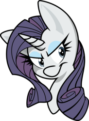 Size: 4214x5750 | Tagged: safe, artist:dfectivedvice, artist:quent0s, rarity, pony, g4, absurd resolution, bust, discorded, solo