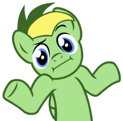 Size: 1037x1015 | Tagged: safe, artist:didgereethebrony, oc, oc only, oc:didgeree, pony, shrug, shrugpony, solo