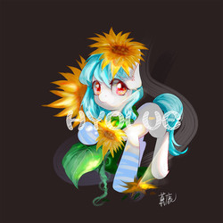 Size: 1000x1000 | Tagged: dead source, safe, artist:hyolue, oc, oc only, earth pony, pony, female, looking at you, mare, solo