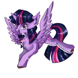 Size: 2000x2000 | Tagged: dead source, safe, artist:llllllllleft, twilight sparkle, alicorn, pony, g4, female, high res, mare, solo, twilight sparkle (alicorn)