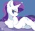 Size: 1141x1038 | Tagged: safe, artist:tohupo, rarity, pony, unicorn, g4, blue background, cute, female, mare, raribetes, simple background, smiling, solo