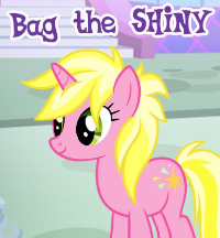 Size: 200x216 | Tagged: safe, gameloft, sunshine smiles, pony, unicorn, g4, background pony, female, mare, meme, shiny, solo, wow! glimmer