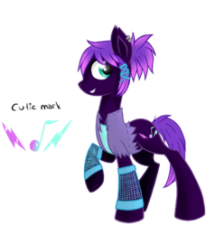 Size: 872x917 | Tagged: safe, artist:yurinightmare, oc, oc only, oc:bass drop (ice1517), earth pony, pony, clothes, ear piercing, earring, female, fishnet stockings, jacket, jewelry, leather jacket, mare, piercing, raised hoof, simple background, solo, tank top, torn clothes, transparent background