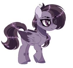 Size: 434x404 | Tagged: safe, artist:jxst-alexa, oc, oc only, pegasus, pony, female, mare, simple background, solo, transparent background, two toned wings