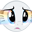 Size: 32x32 | Tagged: safe, rarity, pony, g4, rarity takes manehattan, emoticon, female, mlpforums, picture for breezies, rainbow eyes, solo