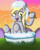 Size: 2400x3000 | Tagged: safe, artist:saburodaimando, derpy hooves, pony, g4, bath, bathtub, cute, derpabetes, high res, sitting, soap suds, water