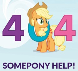 Size: 470x426 | Tagged: safe, applejack, earth pony, pony, g4, 404, cropped, female, help, http status code, mare, silly, silly pony, solo, who's a silly pony, worried