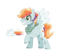 Size: 738x524 | Tagged: safe, artist:jxst-alexa, oc, oc only, oc:cloudy line, pony, magical lesbian spawn, male, offspring, parent:applejack, parent:rainbow dash, parents:appledash, simple background, solo, stallion, transparent background