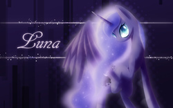 Size: 1920x1200 | Tagged: safe, artist:sacredshedinja, princess luna, alicorn, pony, g4, abstract background, cutie mark, female, looking at you, mare, missing accessory, no mouth, one wing out, raised hoof, solo, wallpaper
