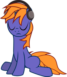 Size: 1022x1176 | Tagged: safe, artist:chipmagnum, oc, oc only, pony, unicorn, g4, headphones, male, simple background, solo, stallion, transparent background