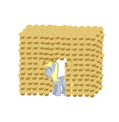 Size: 2097x2161 | Tagged: safe, artist:sciencesean, derpy hooves, pony, g4, derpy day, derpy day 2019, eating, eyes closed, female, food, high res, mare, muffin, simple background, solo, transparent background, vector