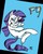 Size: 1012x1280 | Tagged: safe, artist:grotezco, rarity, g4, blue background, couple, crossover, glasses, holding up, hotel transylvania, invisible man, laughing, sensual, simple background, uncomfortable