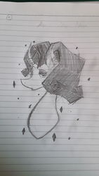 Size: 3264x1836 | Tagged: safe, artist:awesomedude14, derpibooru exclusive, rarity, pony, g4, bust, female, lined paper, looking at you, sketch, solo, traditional art