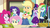 Size: 1920x1080 | Tagged: safe, screencap, applejack, fluttershy, pinkie pie, rainbow dash, rarity, sci-twi, twilight sparkle, equestria girls, g4, my little pony equestria girls: better together, schedule swap, applejack's hat, celestia's office, clothes, cowboy hat, denim, denim skirt, female, geode of shielding, geode of sugar bombs, geode of super speed, geode of super strength, geode of telekinesis, hat, humane five, humane six, magical geodes, sci-twi skirt, skirt