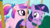 Size: 1669x940 | Tagged: safe, screencap, princess cadance, twilight sparkle, pony, unicorn, a canterlot wedding, g4, cropped, cute, duo, female, filly, filly twilight sparkle, open mouth, smiling, swing, unicorn twilight, younger