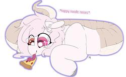 Size: 2816x1720 | Tagged: safe, artist:liefsong, oc, oc only, oc:alice, lamia, original species, food, meat, pepperoni, pepperoni pizza, pizza, solo