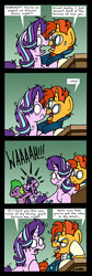 Size: 3089x9166 | Tagged: safe, artist:bobthedalek, spike, starlight glimmer, sunburst, twilight sparkle, alicorn, dragon, pony, unicorn, ail-icorn, g4, spoiler:interseason shorts, age regression, baby, baby pony, babylight sparkle, comic, crying, crylight sparkle, female, filly, filly twilight sparkle, foal, green background, male, mare, messy mane, nose to nose, simple background, speech bubble, stallion, this will not end well, twilight sparkle (alicorn), winged spike, wings, younger