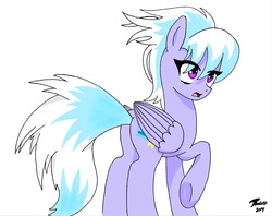 Size: 3796x3000 | Tagged: safe, artist:radiancebreaker, cloudchaser, pony, g4, butt, female, high res, plot, simple background, solo, white background