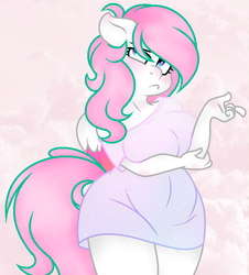 Size: 784x866 | Tagged: safe, artist:angelamusic13, oc, oc only, oc:angela music, pegasus, anthro, big breasts, breasts, clothes, dress, female, mare, simple background, solo, transparent background