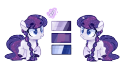 Size: 1280x712 | Tagged: safe, artist:jxst-alexa, oc, oc only, oc:lila flowey, pony, unicorn, deviantart watermark, female, filly, obtrusive watermark, reference sheet, simple background, solo, transparent background, watermark