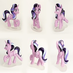 Size: 2000x2000 | Tagged: safe, artist:nightmare331, starlight glimmer, pony, unicorn, g4, butt, craft, female, grin, high res, irl, kelly sheridan, mare, photo, plot, raised leg, sculpture, signed, smiling, solo, starlight glimmer day