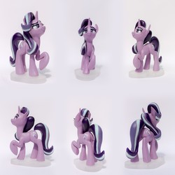 Size: 2000x2000 | Tagged: safe, artist:nightmare331, starlight glimmer, pony, unicorn, galacon, galacon 2018, g4, butt, charity, charity auction, craft, female, grin, high res, irl, mare, photo, plot, raised leg, sculpture, signed, smiling, solo, starlight glimmer day