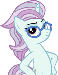 Size: 3553x4573 | Tagged: safe, artist:ironm17, north point, pony, unicorn, g4, bipedal, elegant, glasses, hooves on hips, looking at you, pose, simple background, smiling, smug, solo, transparent background, vector