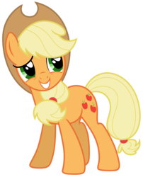 Size: 6592x8161 | Tagged: safe, artist:estories, applejack, earth pony, pony, g4, cowboy hat, cute, female, hat, jackabetes, mare, simple background, solo, stetson, transparent background