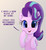 Size: 2225x2443 | Tagged: safe, alternate version, artist:xbi, derpibooru exclusive, starlight glimmer, pony, unicorn, g4, adoracreepy, bipedal, bronybait, bust, cheek fluff, cheek squish, chest fluff, colored pupils, creepy, cute, dialogue, ear fluff, female, fluffy, glimmerbetes, gradient background, gray background, high res, leg fluff, looking at you, mare, open mouth, pure unfiltered evil, simple background, smiling, solo, squishy cheeks, talking to viewer, touching face