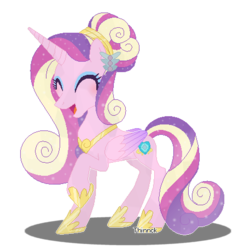 Size: 448x458 | Tagged: safe, artist:thinnck, princess cadance, pony, g4, female, simple background, solo, transparent background