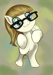 Size: 2894x4093 | Tagged: safe, artist:chrisgotjar, zippoorwhill, pegasus, pony, g4, cute, female, filly, flying, glasses, newbie artist training grounds, solo, zippoorbetes