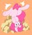 Size: 939x1024 | Tagged: safe, artist:akainu_pony, pinkie pie, earth pony, pony, g4, featureless crotch, female, mare, open mouth, orange background, simple background, solo, upside down