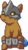 Size: 148x264 | Tagged: safe, artist:sampixeler, oc, oc:whitebelt, pony, armor, glowing eyes, sitting