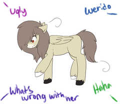 Size: 1280x1066 | Tagged: safe, artist:ask-oddends, artist:oddends, oc, oc:oddends, pegasus, pony, bullied, crying, tumblr