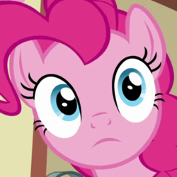 Size: 420x420 | Tagged: safe, screencap, pinkie pie, earth pony, pony, g4, secrets and pies, cropped, female, solo