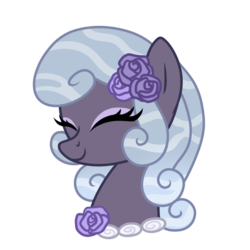 Size: 900x900 | Tagged: safe, artist:crystal-tranquility, oc, oc only, oc:misty shores, original species, pond pony, bust, eyes closed, female, portrait, simple background, smiling, solo, transparent background