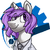 Size: 932x932 | Tagged: safe, artist:enderselyatdark, oc, oc only, oc:dantewardekaggon t'dark, pony, unicorn, rcf community, bust, male, pixel art, scientist, solo